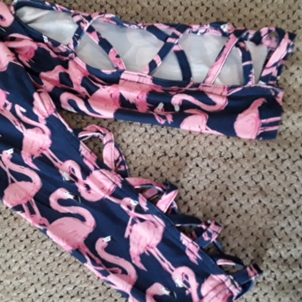 Simply Southern soft flamingo leggings - Picture 3 of 3